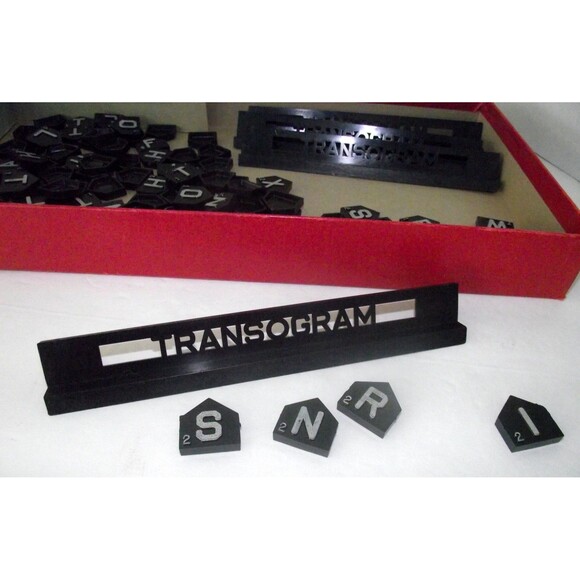 1953 Scoreaword Cross Word Game Letters Craze Transogram Complete Solitaire Vtg - Picture 4 of 7